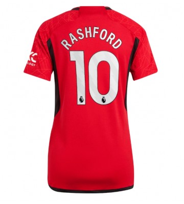 Manchester United Marcus Rashford #10 Hjemmebanetrøje Dame 2023-24 Kort ærmer